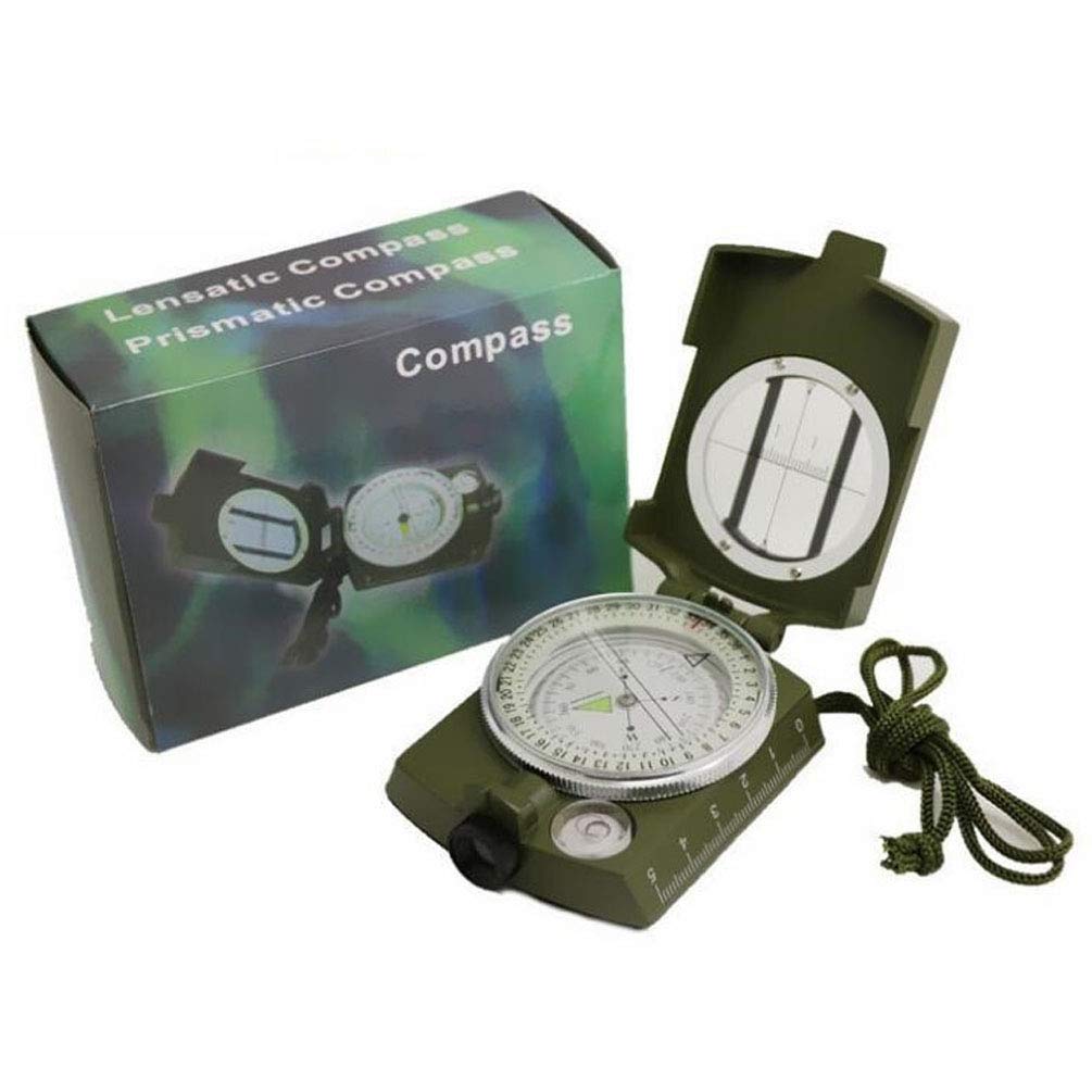 Beau Boussole Portable, Outils de Boussole de Navigation Extérieure avec Lanière et Guide D'utilisation, pour Le Camping Randonnée Pédestre Durable