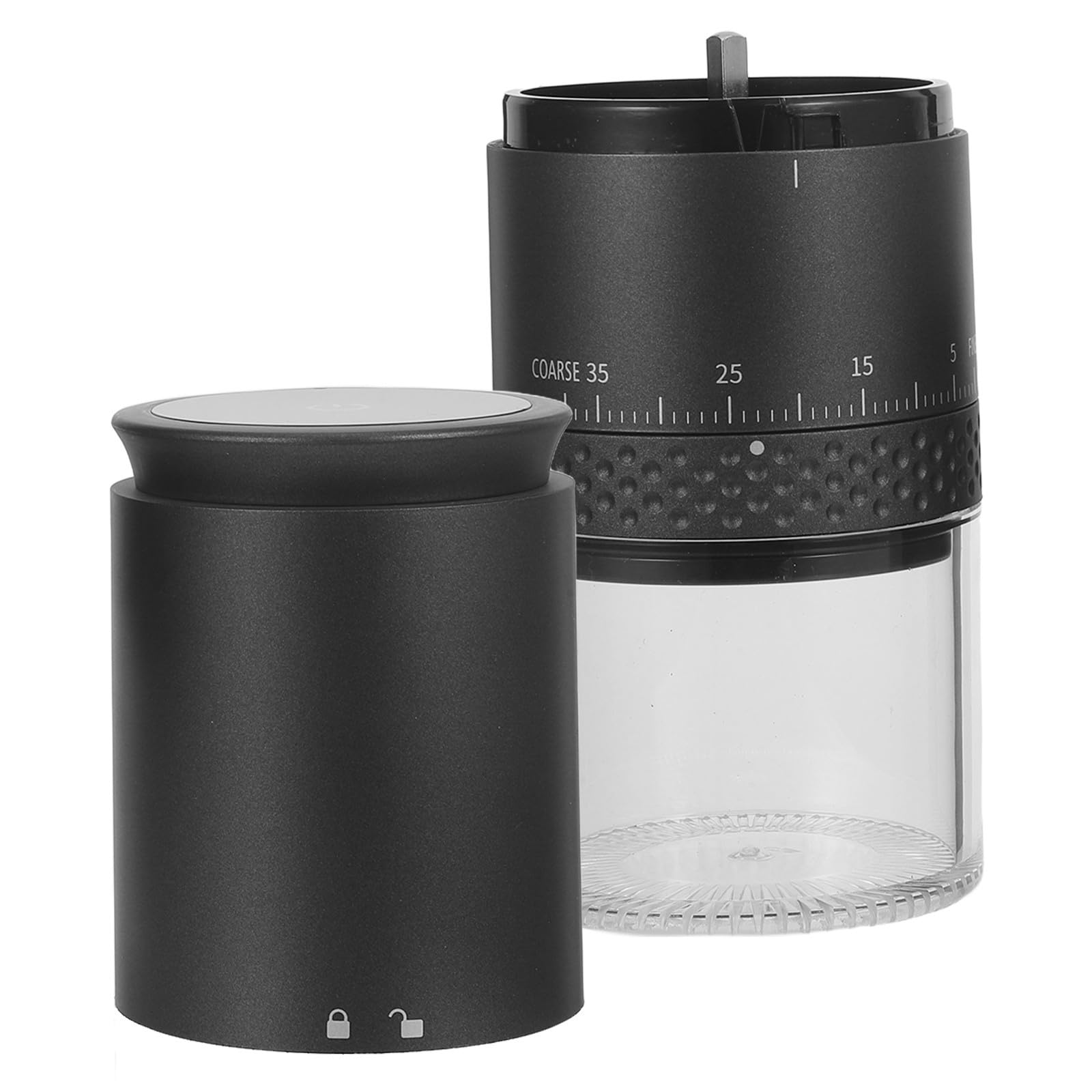 OSALADI Molinillo Eléctrico de Café Portátil con Motor y Capacidad de 25g para Granos y 50g de Café Molido, Adecuado para Hogares y Apartamentos Pequeños