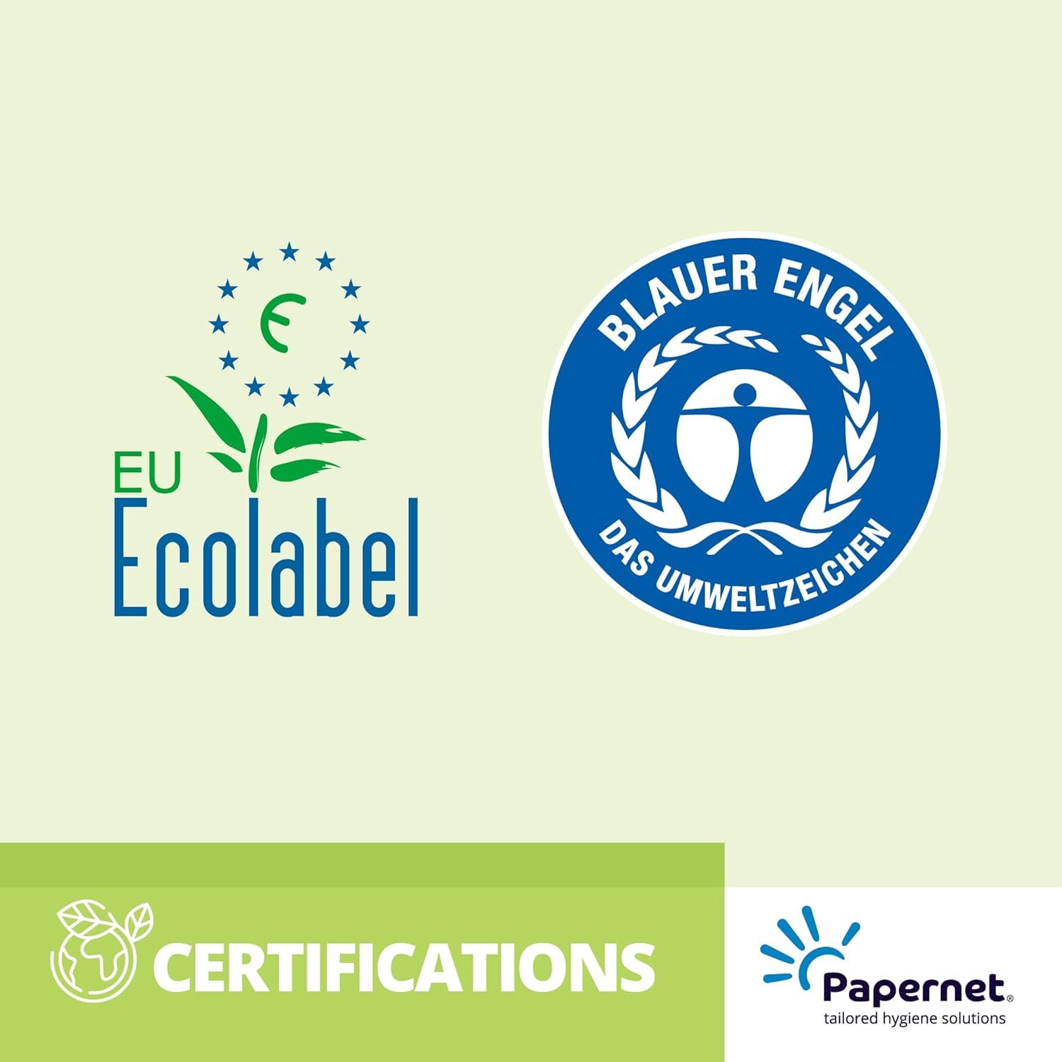 Papernet - Essuie-Mains en Papier en Rouleau Autocut 416604, Paquet de 6 Rouleaux en Papier Recyclé de 185m Chacun, 1 Pli, Services de 20cm, Blanc