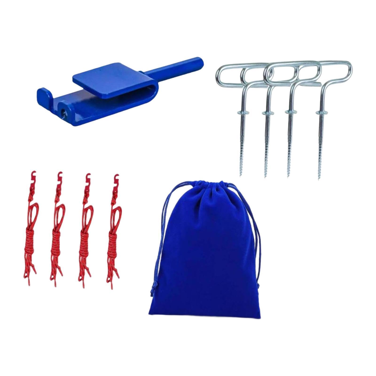 LOOM TREE® Ice Fishing Anchor Tool Metal for Make Set up Shelter Quick and Easy Anchors | Fishing | Fishing Equipment | Ice Fishing Accessories-image-37