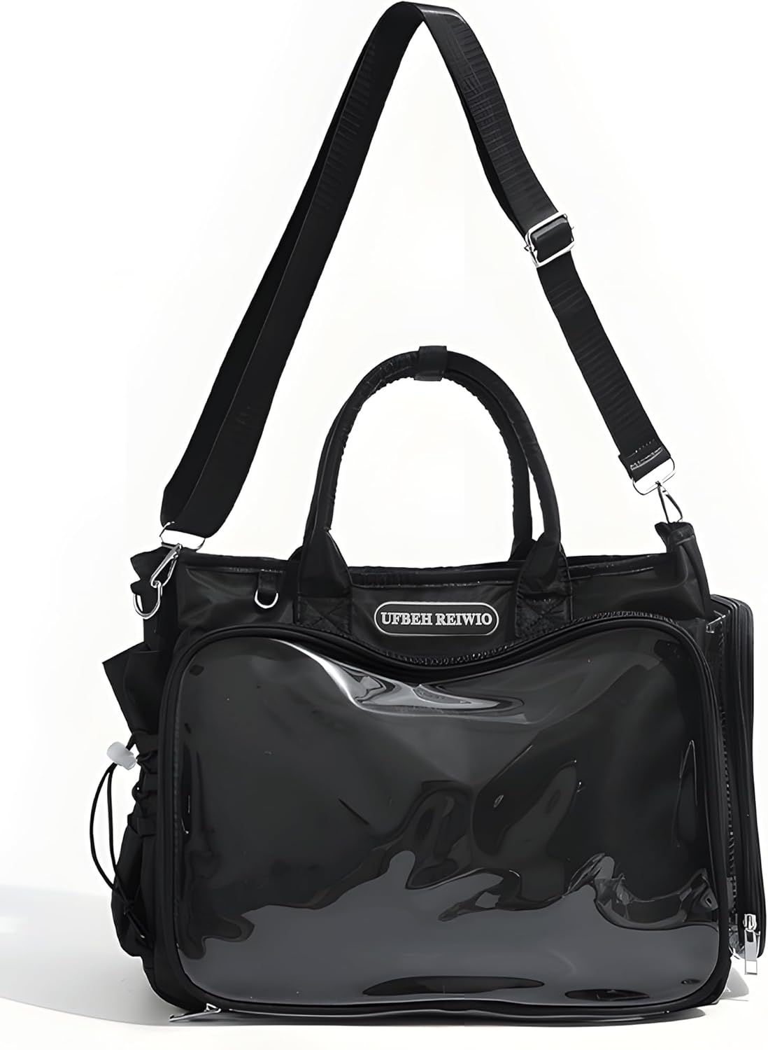 Large Ita Backpack Shoulder Tote Bag Crossbody Handbags with Insert,kawaiI Ita Purse,for Pin Display,Kpop Fan Anime (Pins NOT Included) (Black) - Image 7