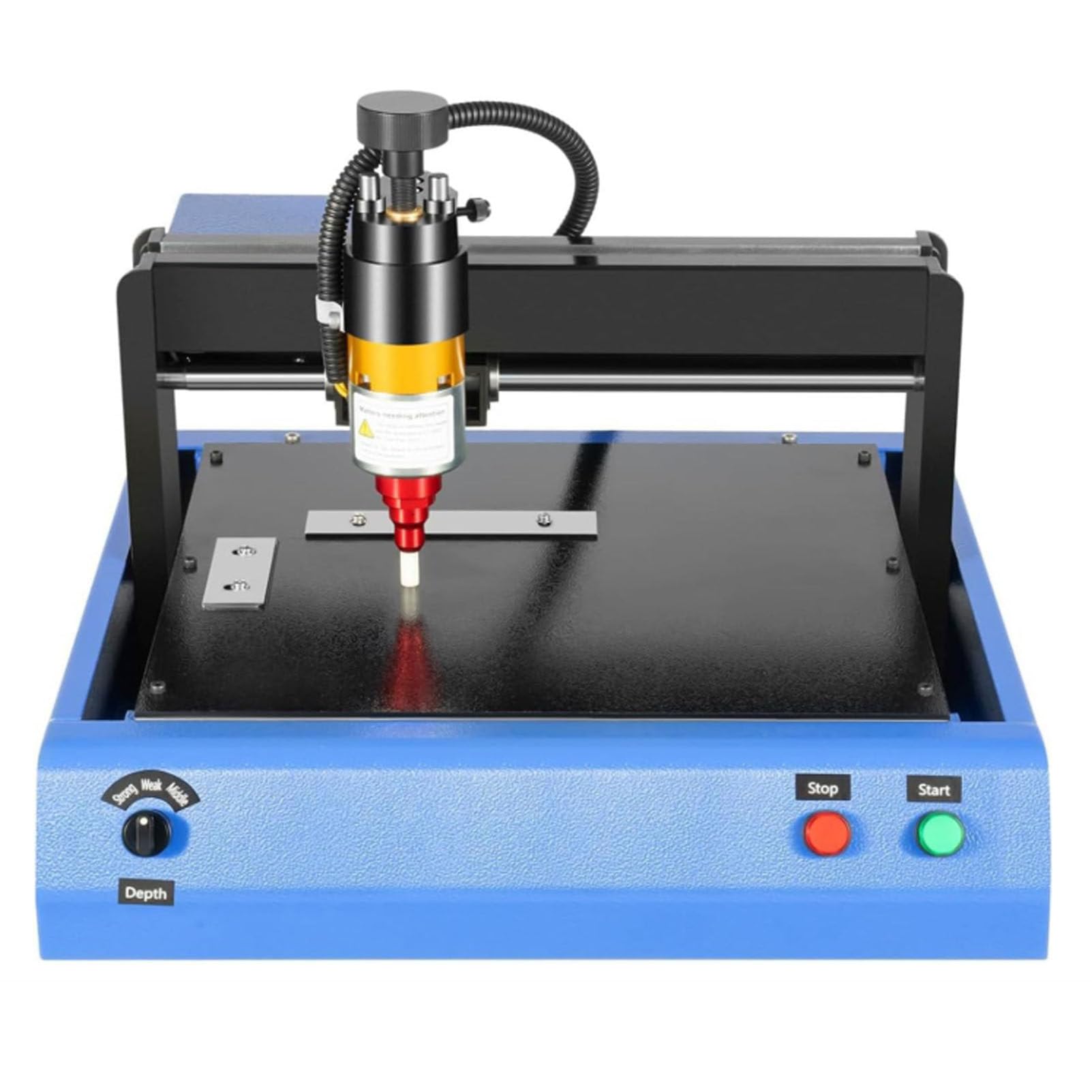 Macchina elettrica per marcatura metallo, incisore per gioielli e plastica con velocità di marcatura di 50 mm/s, adatta per targhette, targhette per cani e carte d'identità in acciaio