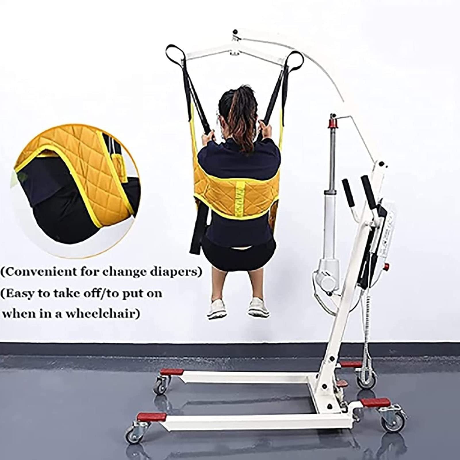 CEEBUS Grúa de Paciente Cabestrillo de elevación de Pacientes, Cabestrillo de elevación de Todo el Cuerpo para posicionamiento y elevación de Pacientes en Cama.