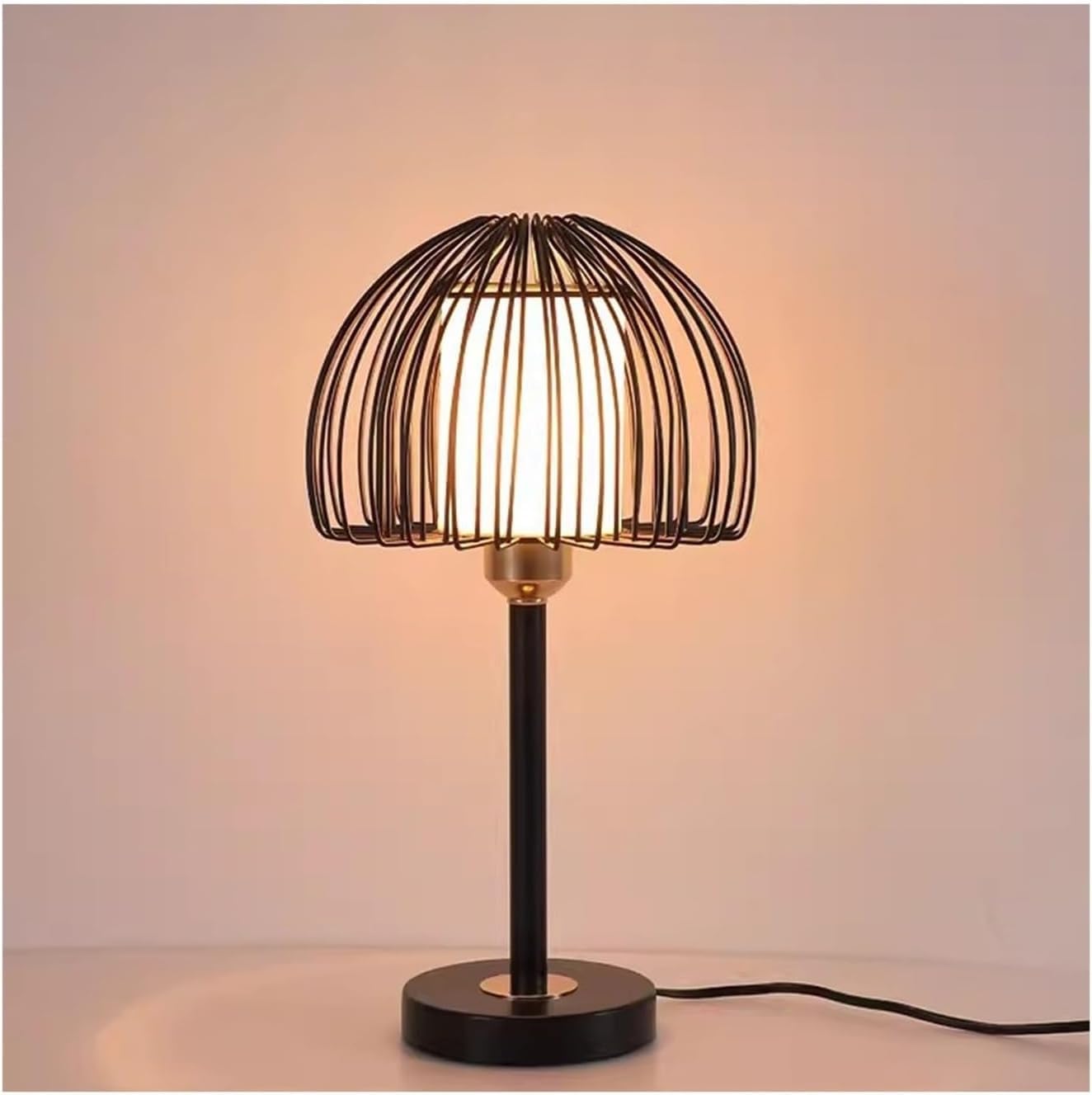 Lampada da terra con tavolo per stazione di ricarica wireless da soggiorno, lampadina a 3 colori