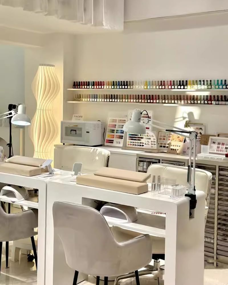 Stół do manicure do salonu paznokci, białe biurko do przechowywania paznokci z szufladami, profesjonalne meble i wyposażenie stacji kosmetycznej, biurko do makijażu, 120 cm