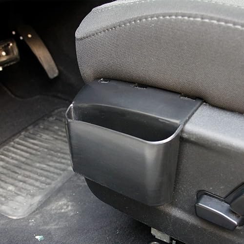Miniatura 2 de Caja de almacenamiento negra para asiento del conductor, accesorios para Dodge Charger 2015-2021