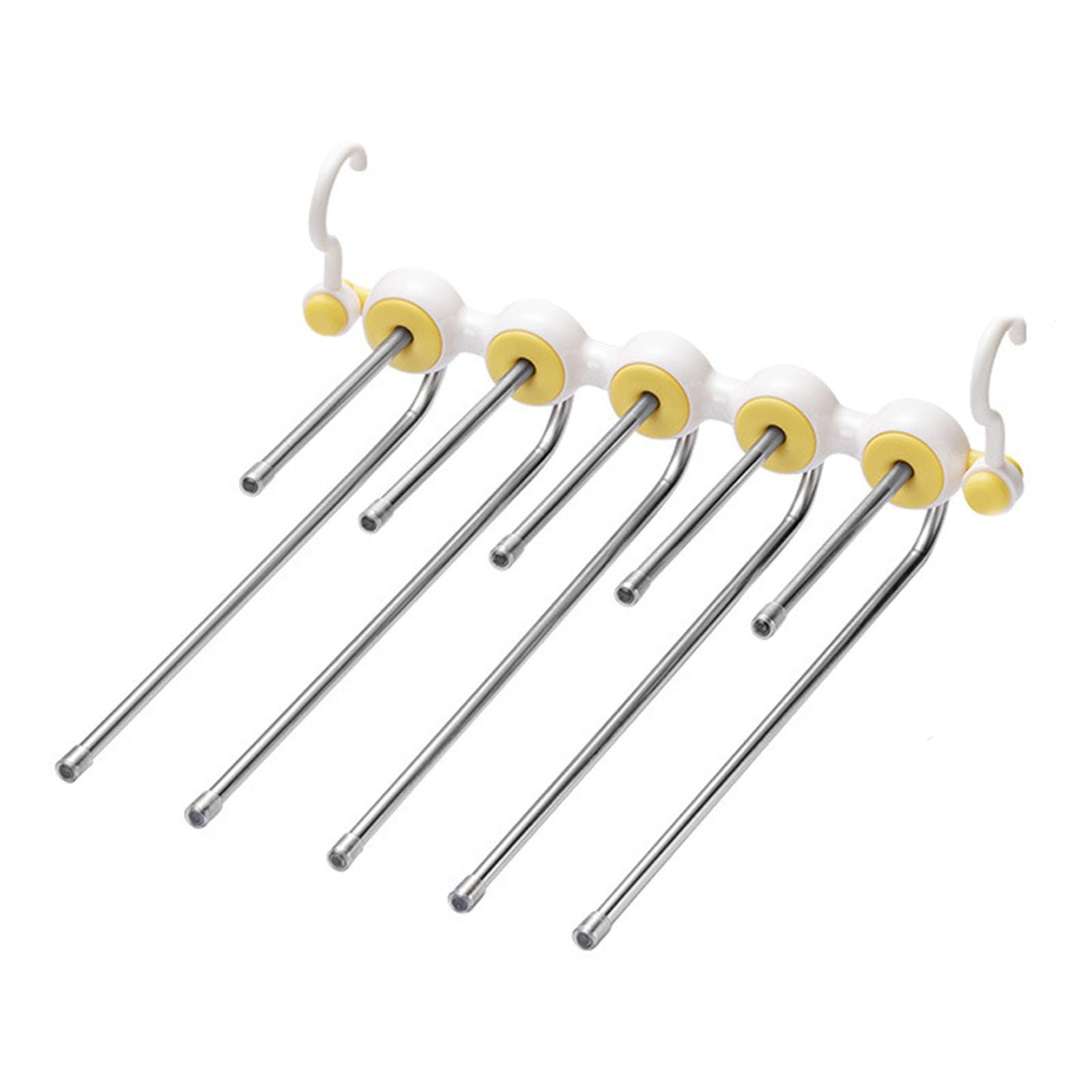 Trousers Hangers Folding Trouser Rack Hanger Home Clip Space Saving