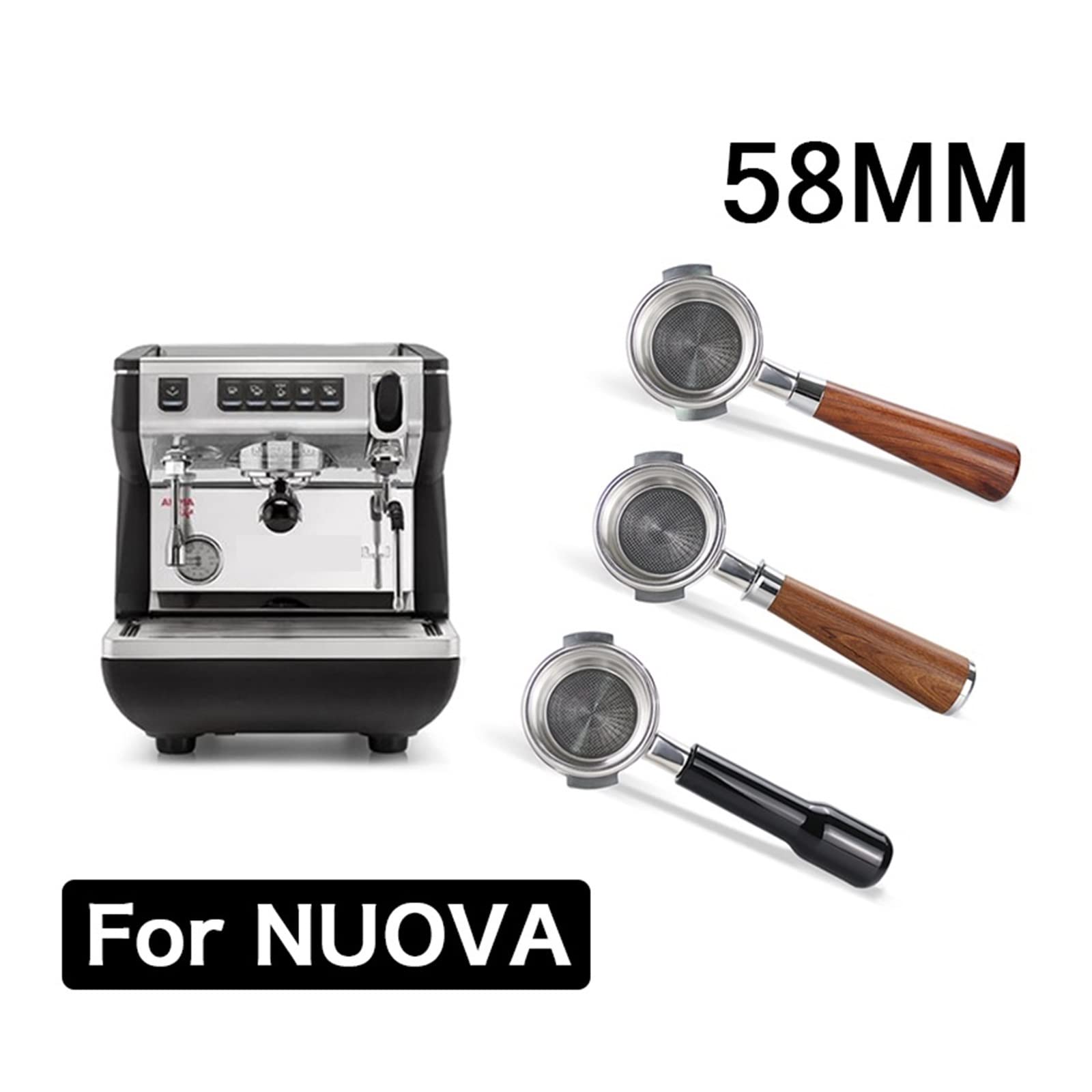 Amazon｜58mm エスプレッソ コーヒー ボトムレス ポルタフィルター