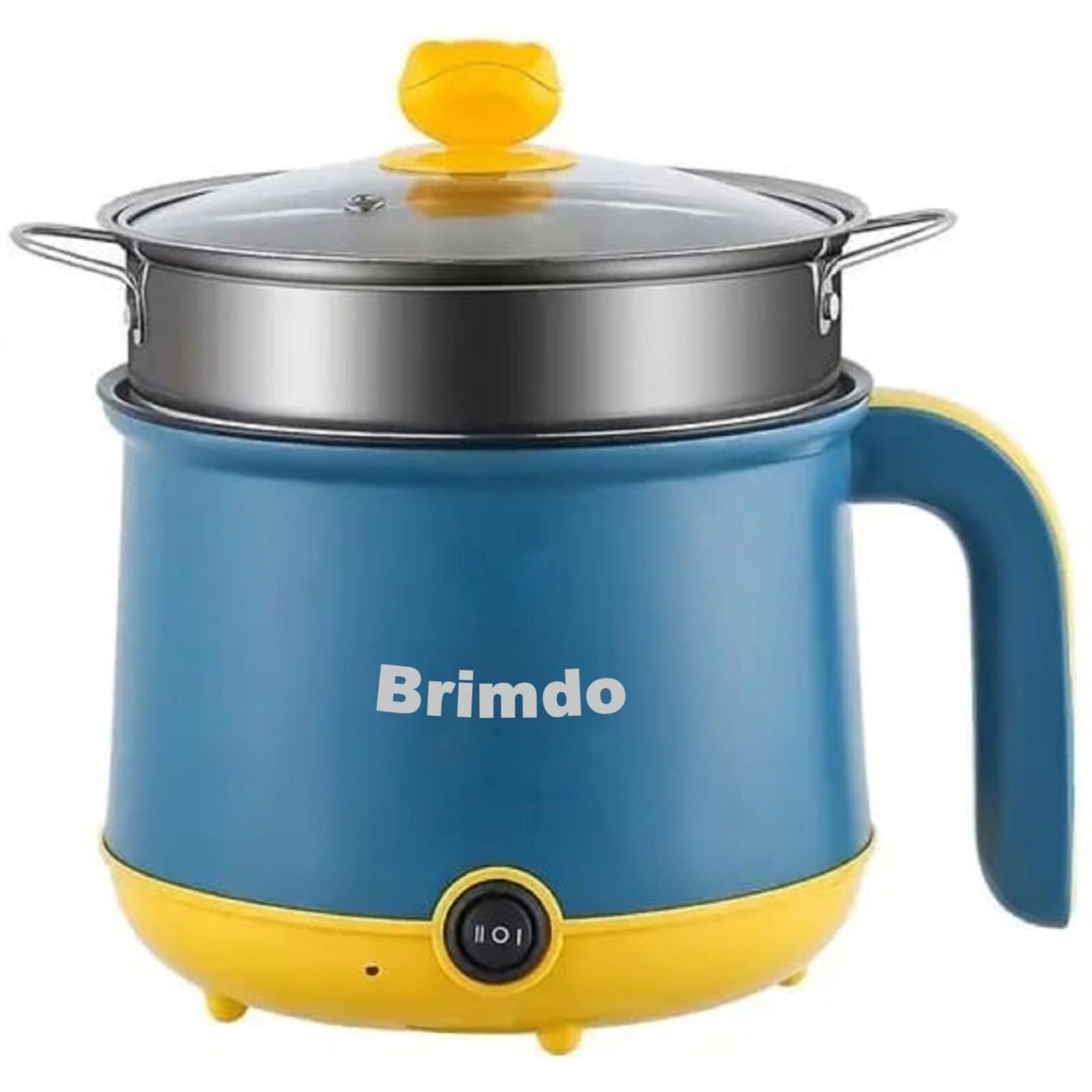 Brimdo 1.8L Electric Kettle 600W Inner Non-Stick Cooking Pan with Stainless Steel Steamer, Steaming Double Layered Body Multi Cook Pot for Pasta, Noodles, Momos, Tea, Coffee, Egg, Vegetable Boiling (B0DF791W72) Amazon Price History, Amazon Price Tracker