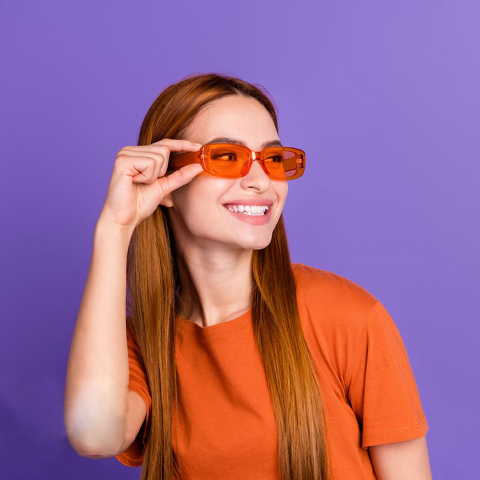 40 Paar bunte rechteckige Sonnenbrillen für Erwachsene, Unisex, lustig, 90er-Jahre-Retro-Y2K, klein, rechteckig, Partybrillen