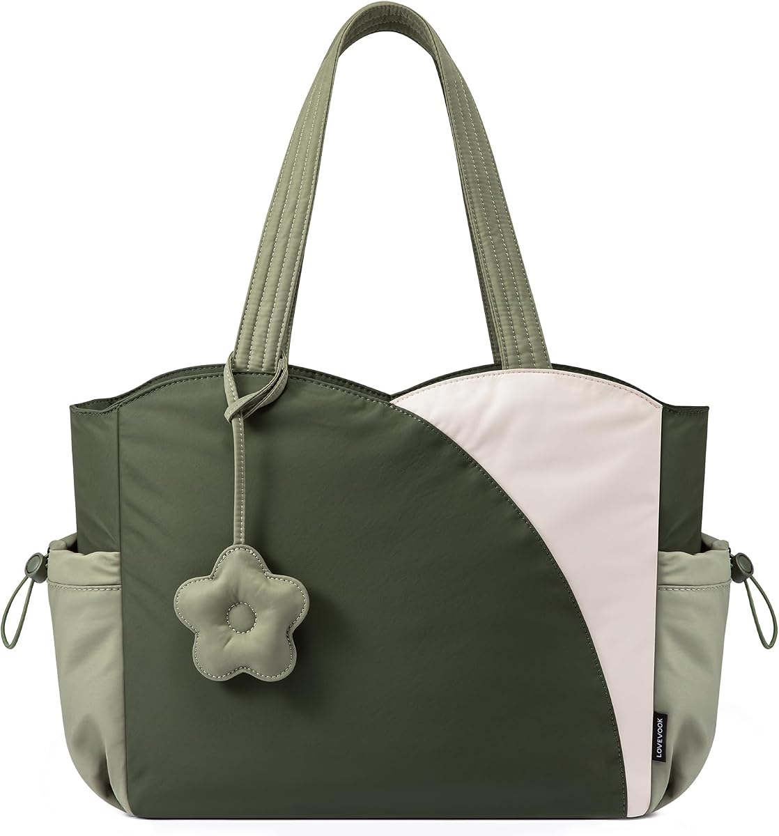 Tote Bag for Women, Puffer Work Bags with Zipper for Daily Travel College, Teacher Nurse Laptop Handbags Purses Gift