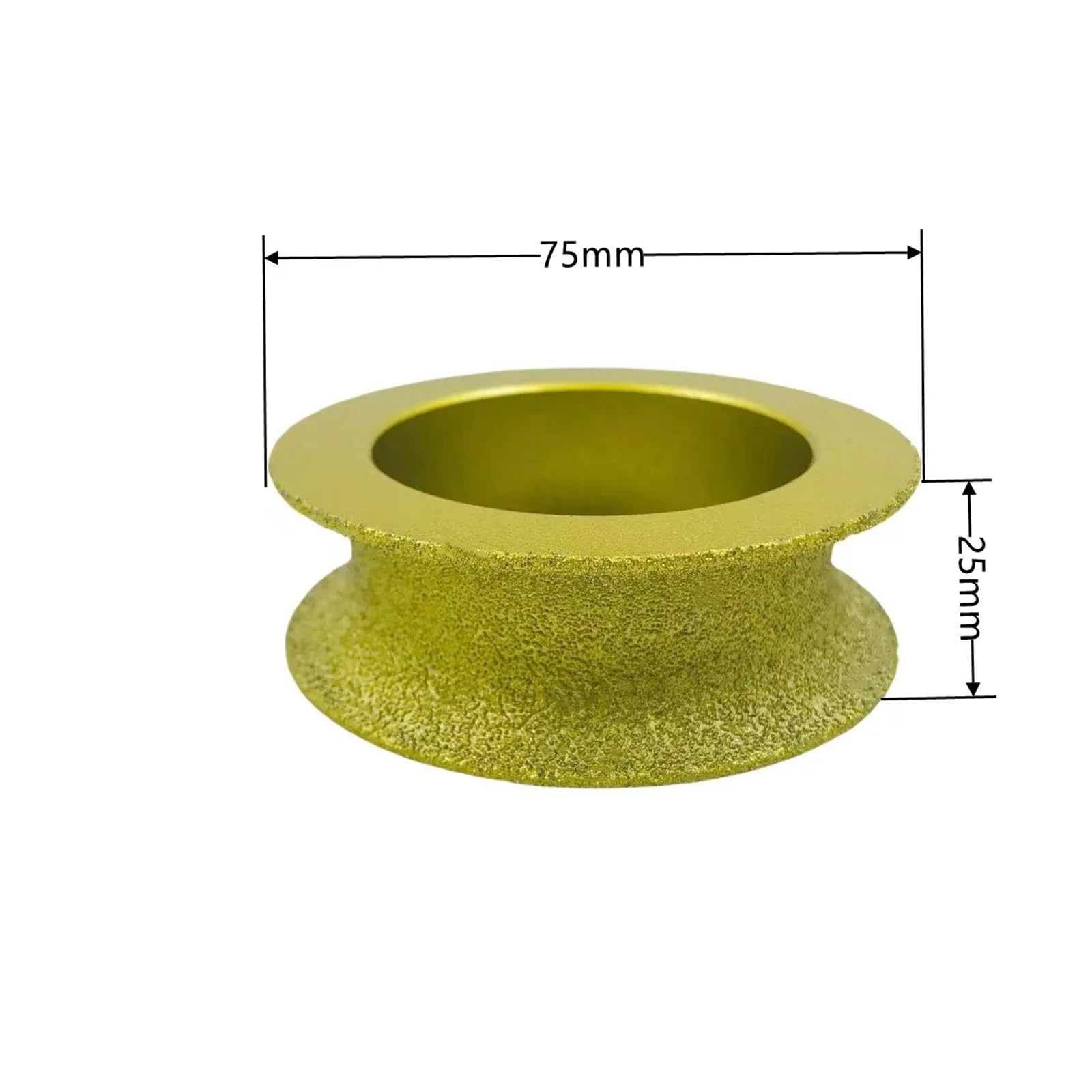 Ściernice, tarcze do rzeźbienia, Diamentowa tarcza szlifierska z pełnym zaokrąglonym ostrzem, lutowana na sucho w próżni(1pcs-25mm)