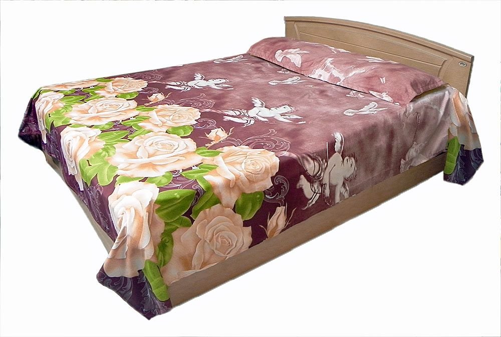 DollsofIndia Glazed Cotton Double Bedspread with 2 Pillow Covers - 94 x 88 inches (KY12)-image-34