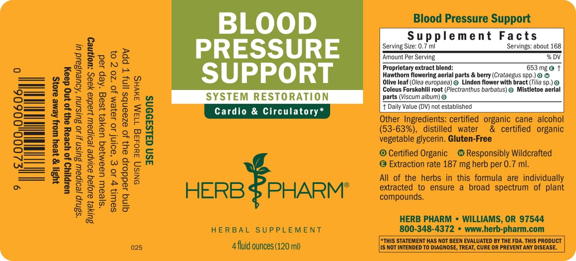 Herb Pharm Blood Pressure Support Liquid Formula: Help Maintain Established Normal Blood Pressure, Cardiovascular & Circulatory System | Non-GMO, Vegan, Gluten-Free | Up to ~3 Month Supply, 4 oz* — Amazon image 9