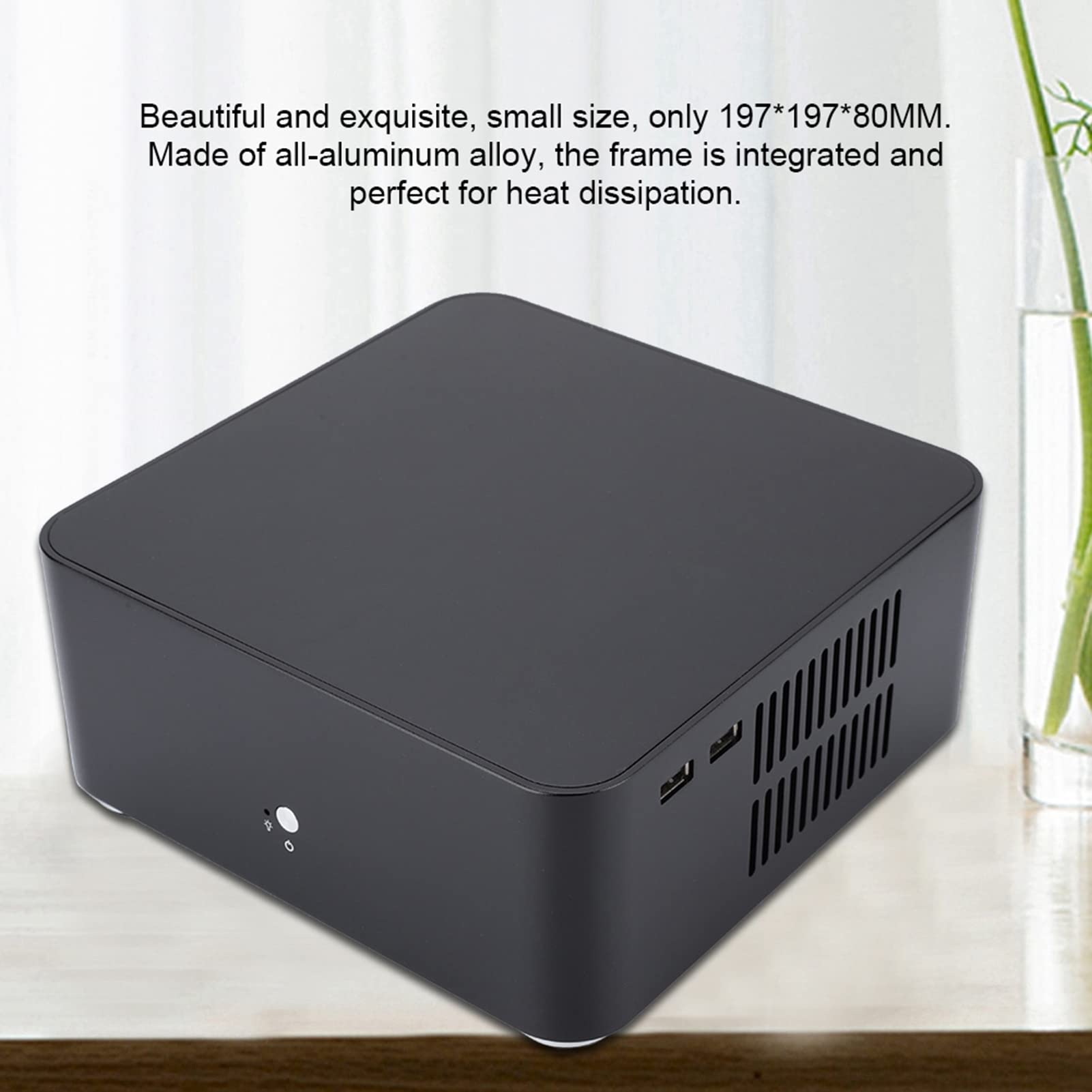 Amazon.co.jp: Mini ITX コンピュータ ケース アルミニウム合金 HTPC