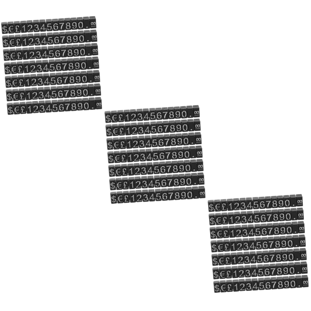 HAPINARY 30 Sets Tag Cube Stands Jewelry Tags Stickers Small Display Blocks Retail for Stores