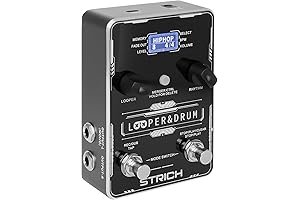 STRICH Stereo Looper Pedal with Rhythm Engine