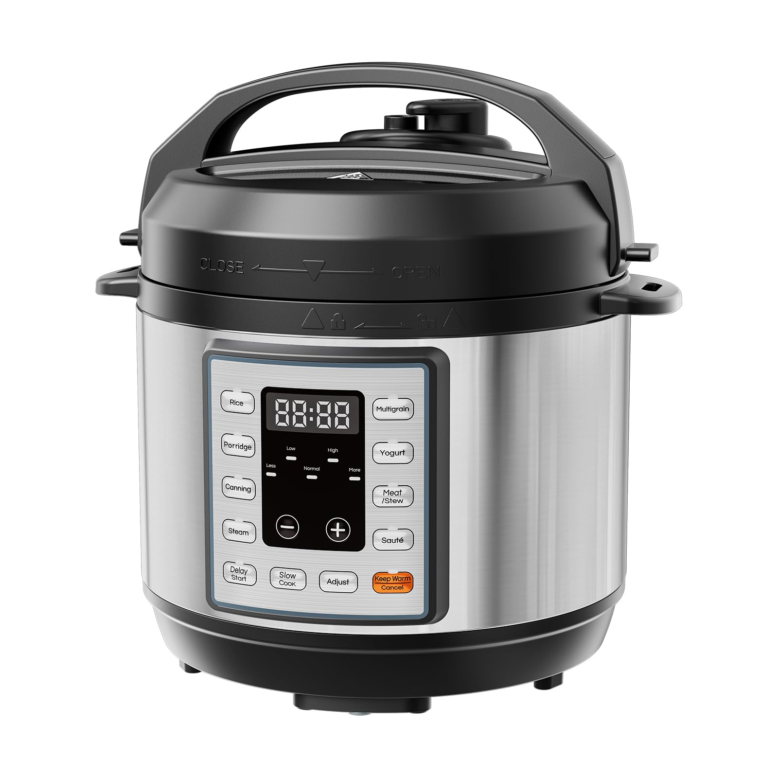 OLIXIS 10-In-1 Electric Pressure Cooker, 3 Quart Multi Cooker for Rice, Stew and Steam, Small Programmable Stainless Steel Pot with Slow Cook Function and Ceramic Inner Pot