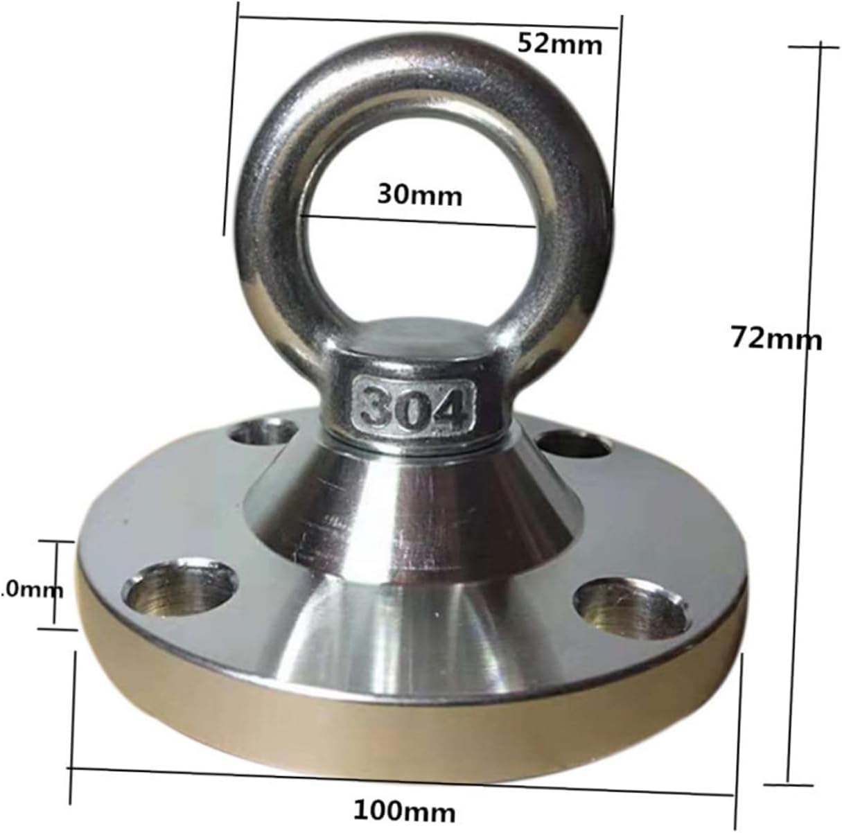 4pcs Rotating Dog Stake Stainless Steel Dog Tie-Out Easy to Install Expansion Screws for Outdoor Camping and Tethering