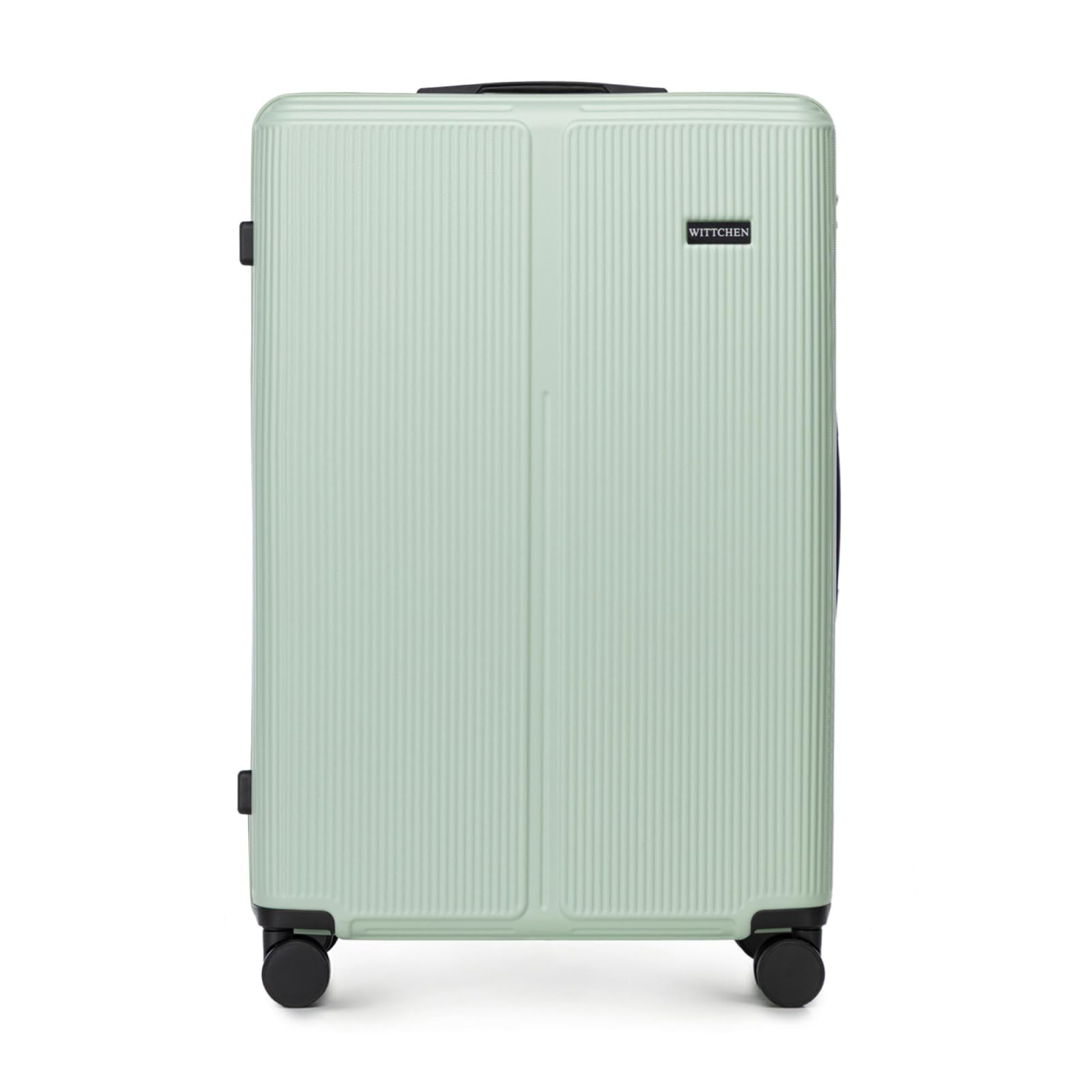 WITTCHEN Stripes Line Großer Koffer 76,5 x 50 x 29 cm XL Hartschalen-Trolley ABS 96 l 4 Rollen 360° Mintgrün
