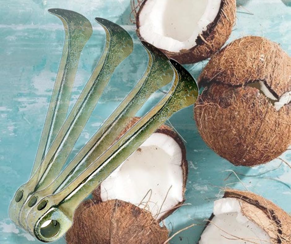 Image of Mahiyash Coconut Slicer Tool | Breaker | Cracker | Peeler |Iron Rod Material |Cracker |Coconut Shell Remover| Chopper with Strong Iron Handle for Multiuse Kitchen ToolPack of 1