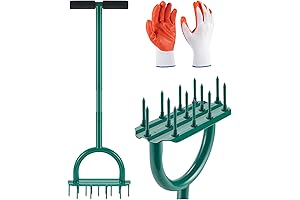 13-Spike Lawn Aerator for Easy Soil Tilling
