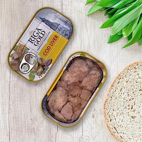 Riga Gold Cod Liver In Own Oil 4.27Oz/ 121G From Iceland thumb #1
