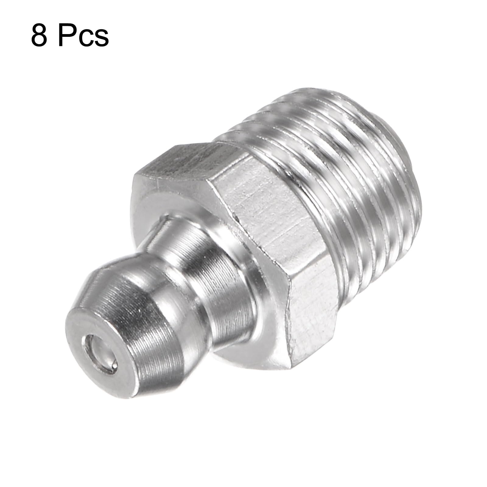 QUARKZMAN 15 Stück Messing-Schmiernippel – G1/8 SAE Gewinde, Gerade, Für Hydraulik & Auto