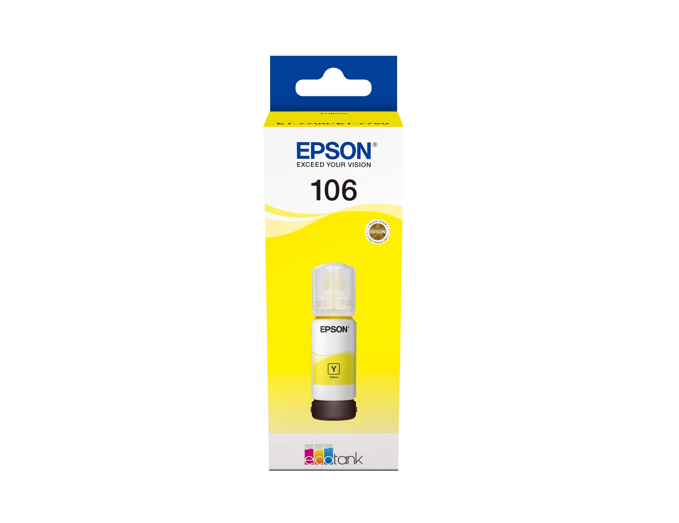 EcoTank 106 Yellow Genuine Ink Bottle, Standard