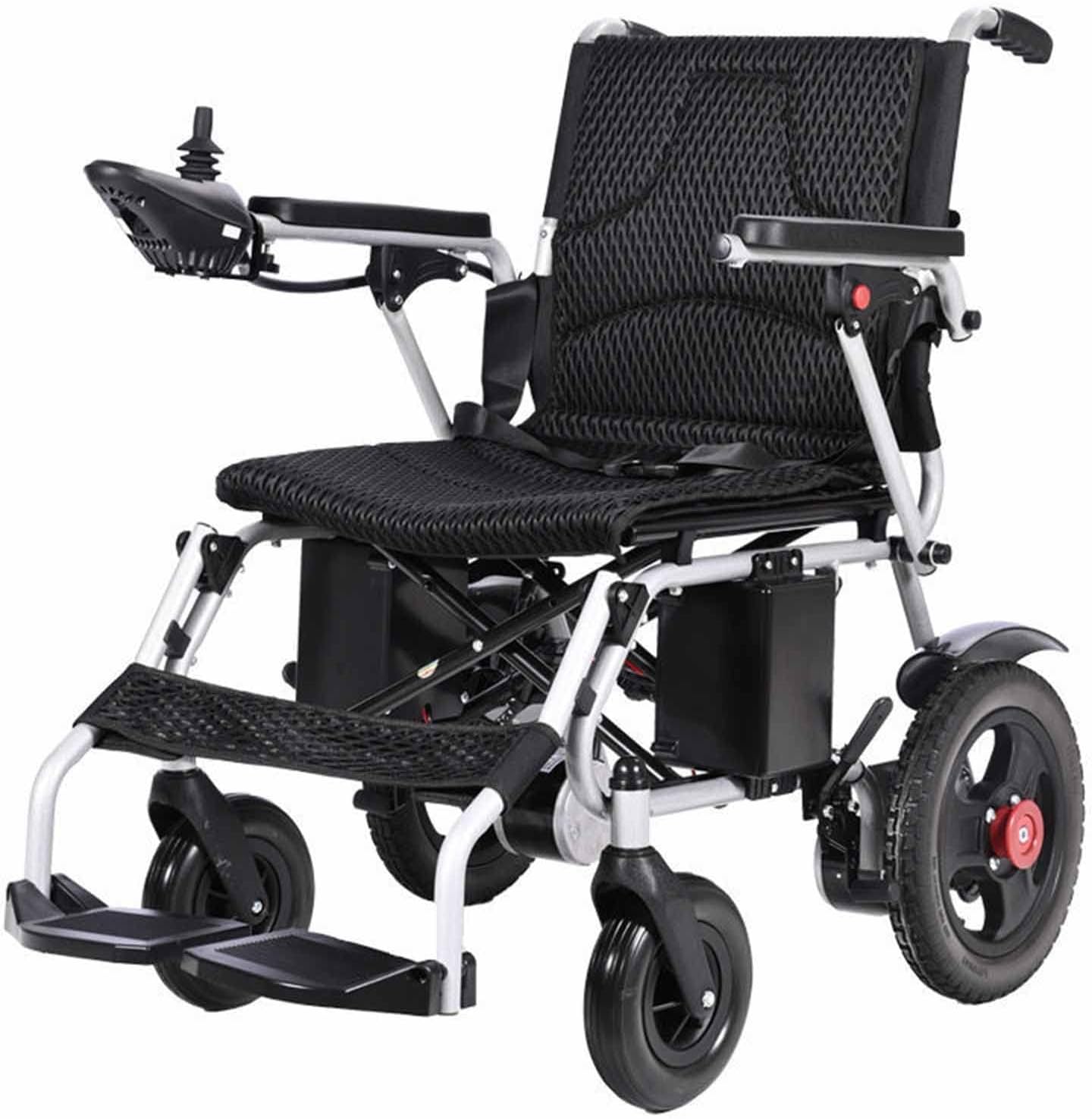 SJAPEX Wheelchair Electric, Foldable Lightweight Electric Wheelchair Electric Wheelchair for Home and Outdoor, Electric Wheelchairs with 24V 13A Battery
