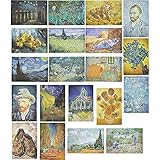 The Gifted Stationery Vincent Van Gogh Art Posters for Wall Decor, Office, Dorm (13x19 In, 20 Pack)