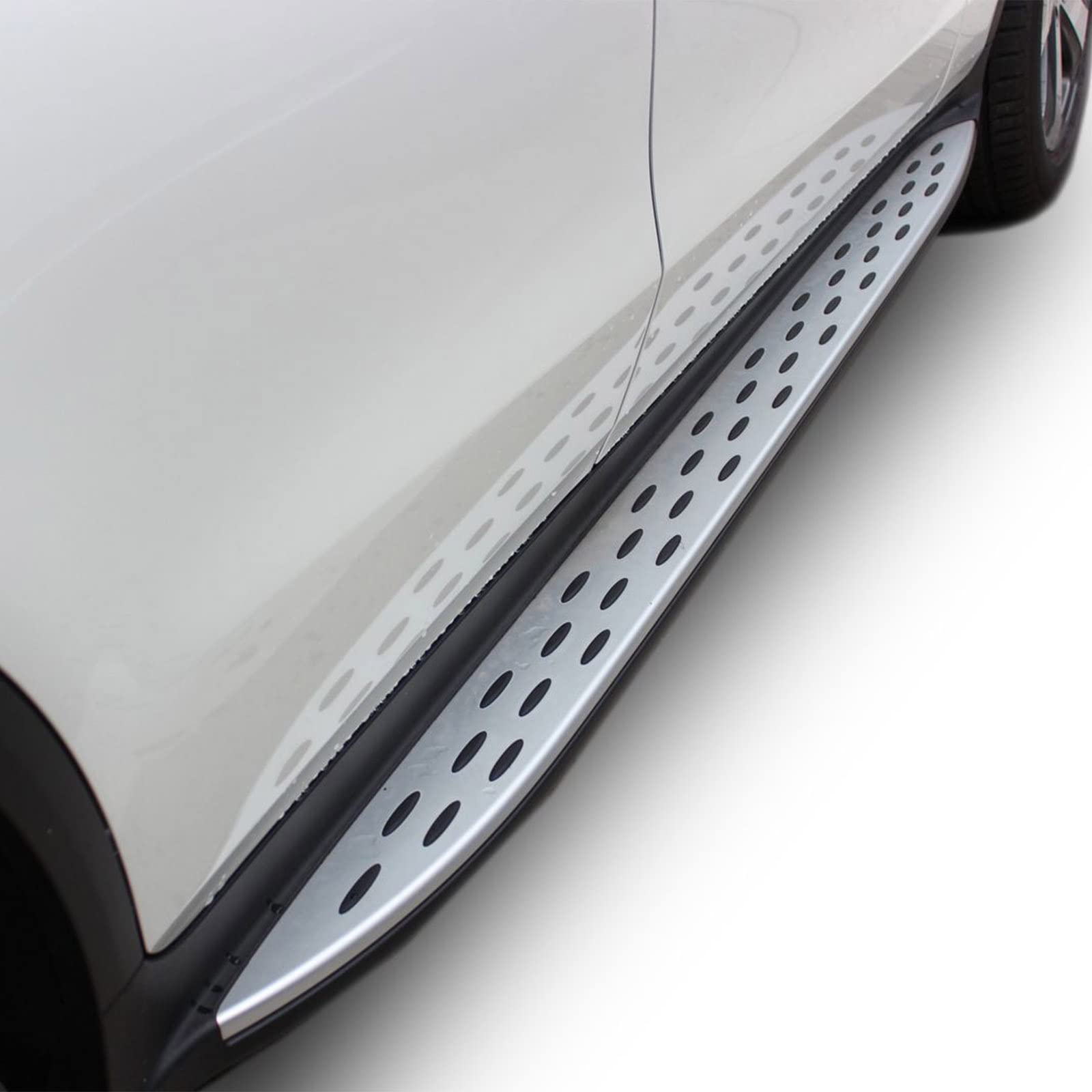 J&J AUTOMOTIVE Pedane Laterali per Mercedes GLC X253 / Coupe C253 2015-2022, Sottoporta Minigonne in Alluminio e Plastica ABS, Set Completo con Materiale di Montaggio Incluso