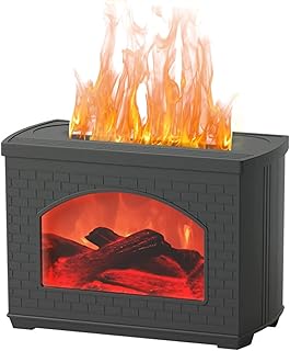 Fireplace Simulation Flame Oil Diffuser, Ann Bully 270ml Cool Mist Humidifier Diffuser, Essential Oil Humidifier Diffuser, Desktop Bedroom Humidifier