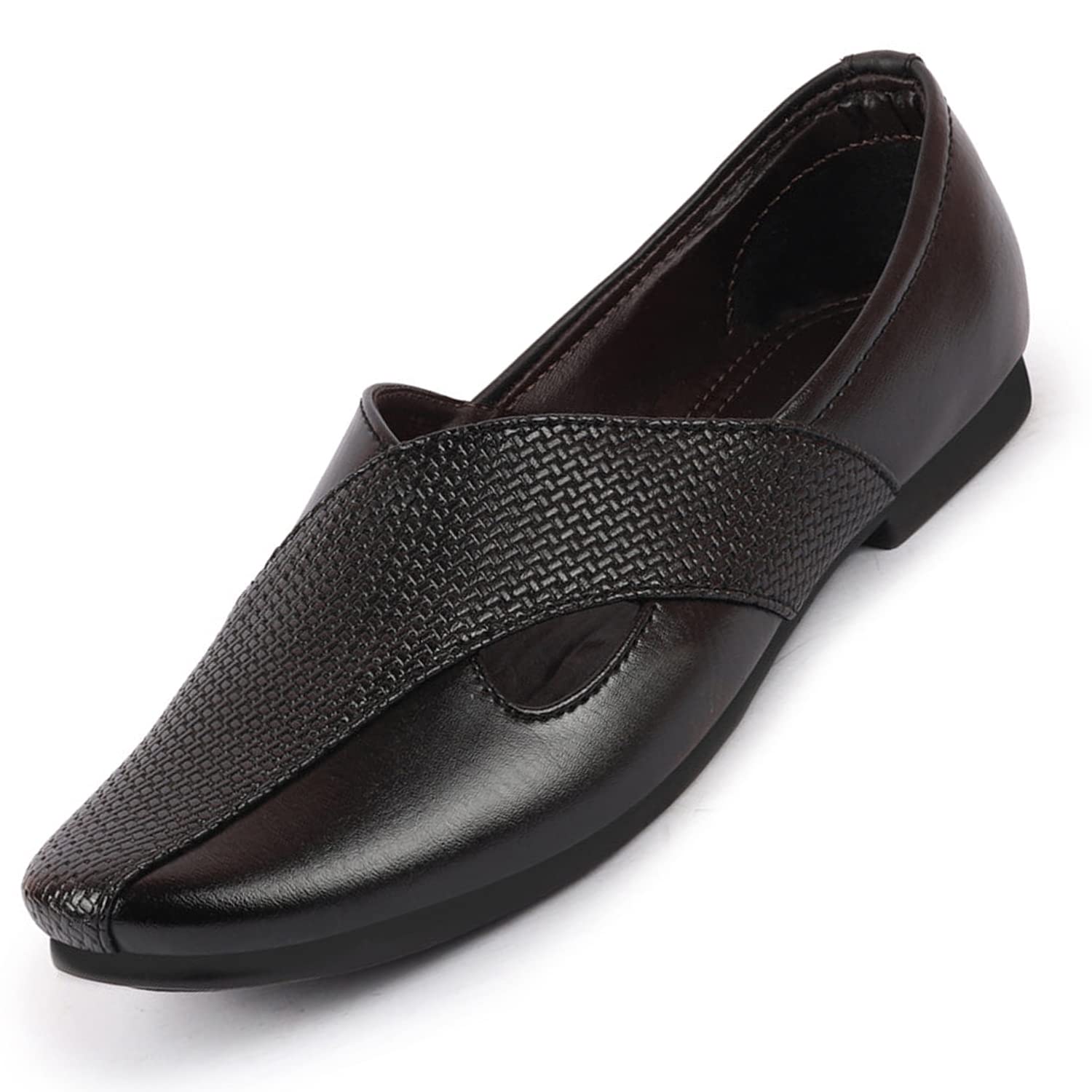 Mens Embossed Ethnic Party Slip On Traditional Juttis and Mojaris | Festive-image-14