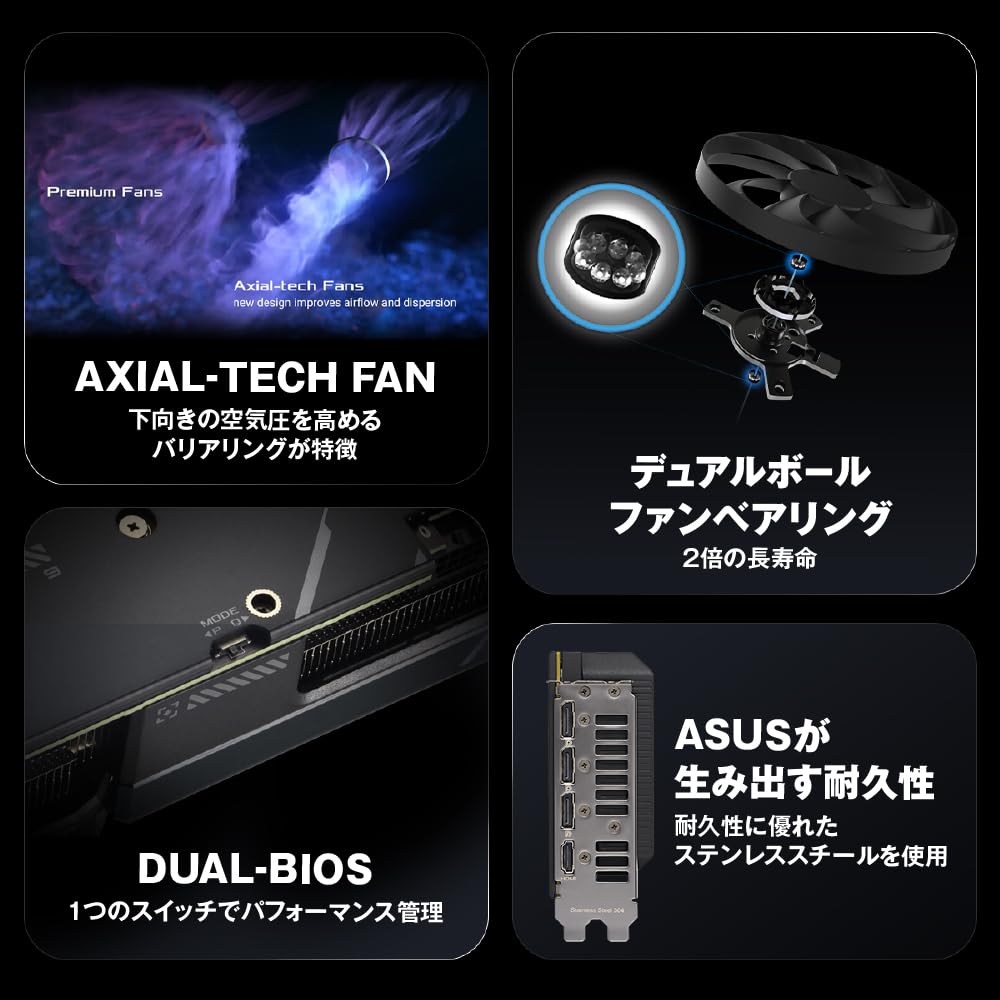 Amazon限定】ASUS RTX 4070 Ti SUPER OC 16GB