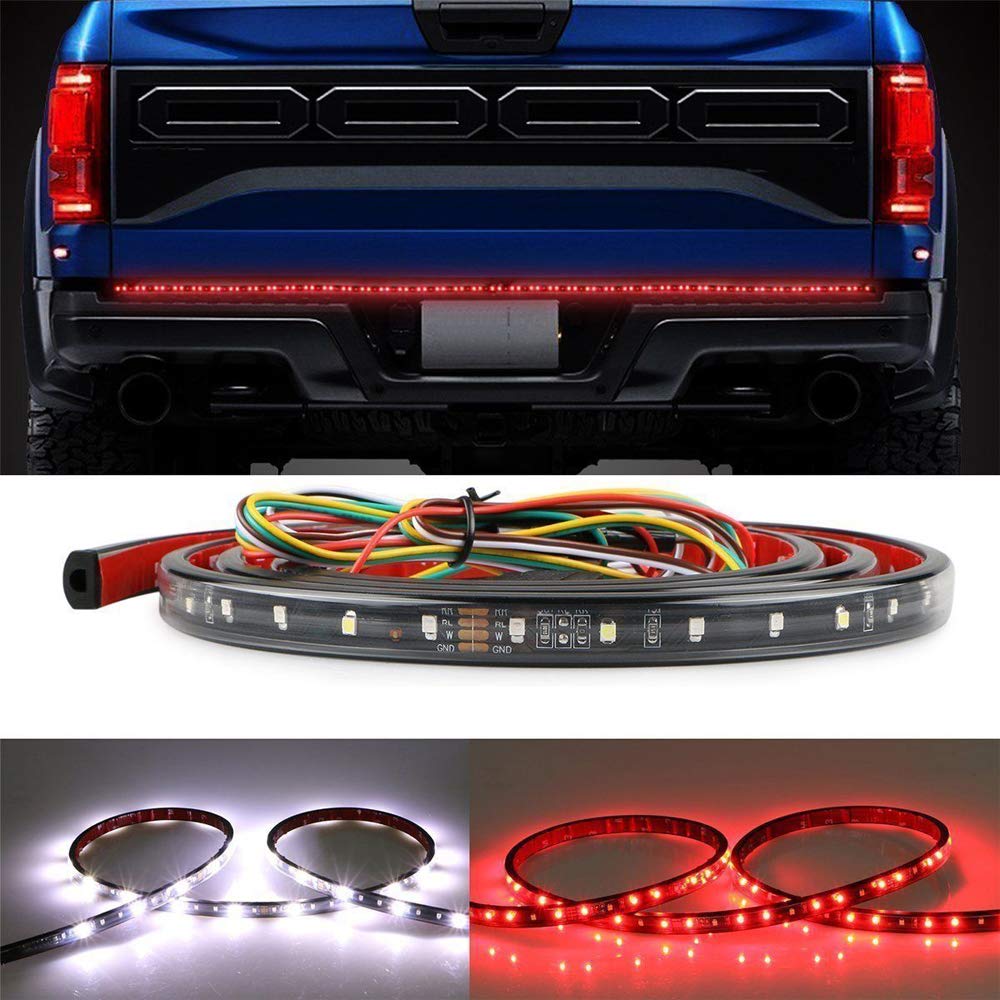 2016 Chevy Silverado 1500 Accessories 60 Inch LED Tailgate Light Bar For Chevrolet Silverado 1500 - Brake & Reverse Strip, 12V Sequential Tailgate Light Bar - Foto 2