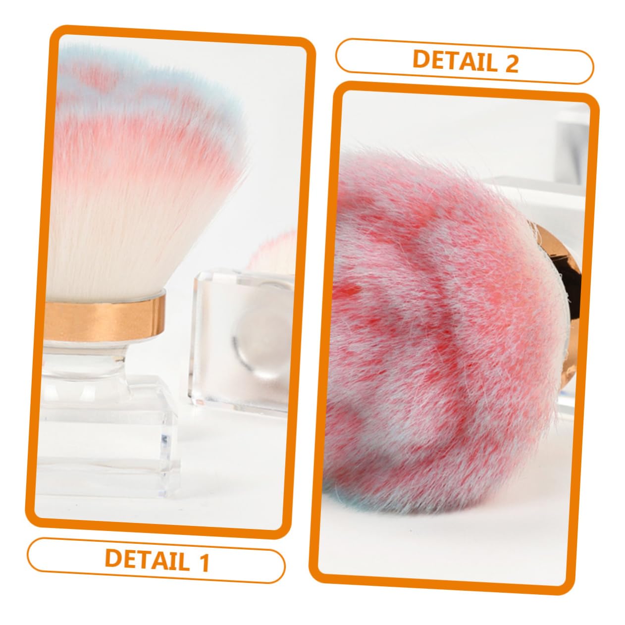 Ipetboom Compact Powder Brush for Makeup Nail Cleaning Rose Design Foundation Applicator Cosmetic Supply