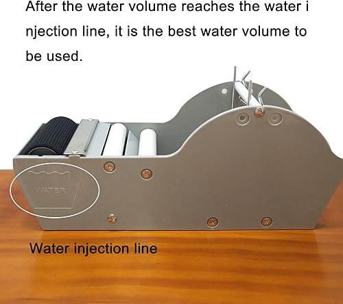 Miniatura 3 de WELSTIK Dispensador de embalaje de cinta de papel Kraft engomado activado por agua de 3 pulgadas para envío, sellado de cajas y cartones, gris