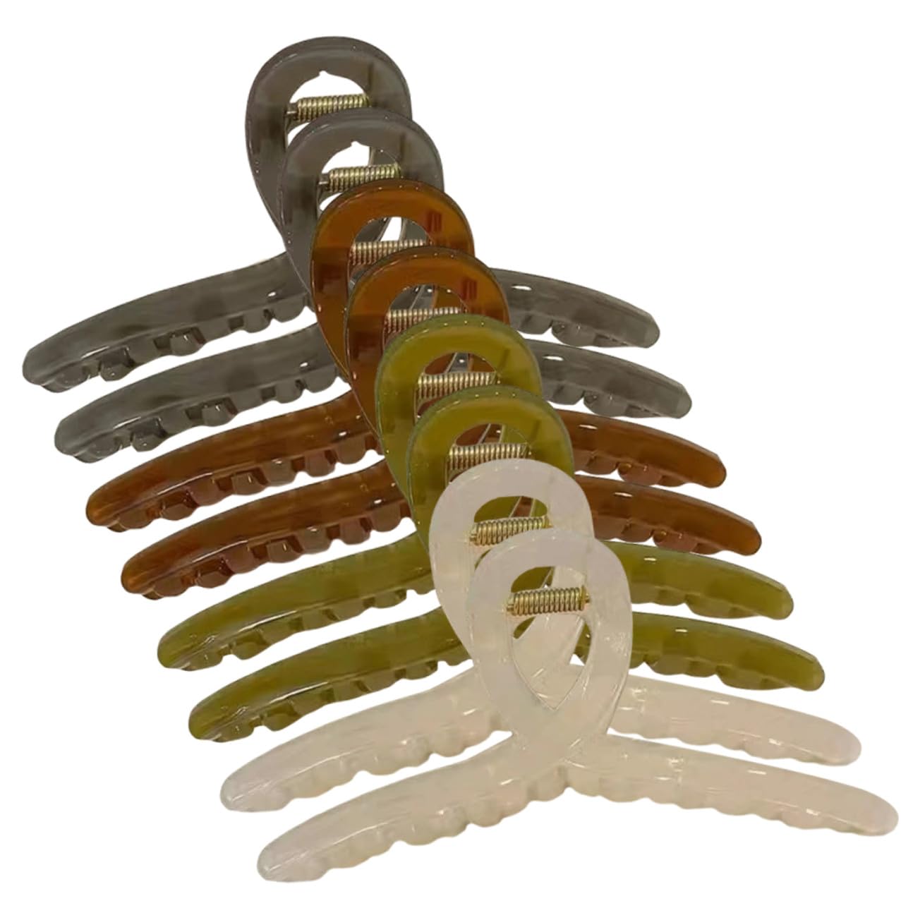 Generic 8pcs Extra Large Hair Clamps for Women Jelly Color Hair Clips Strong Grip for Thick Curly Multi-use Styling Tools for Teens and Adults Generic 8pcs Extra Large Hair Clamps for Women Jelly Color Hair Clips Strong Grip for Thick Curly Multi-use Styling Tools for Teens and Adults