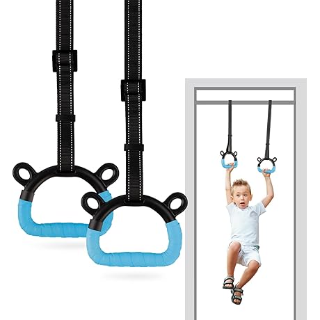 Gymnastic Rings for Exercise, Pull-up Rings for Kids and Adults, 1100lb Load Bearing