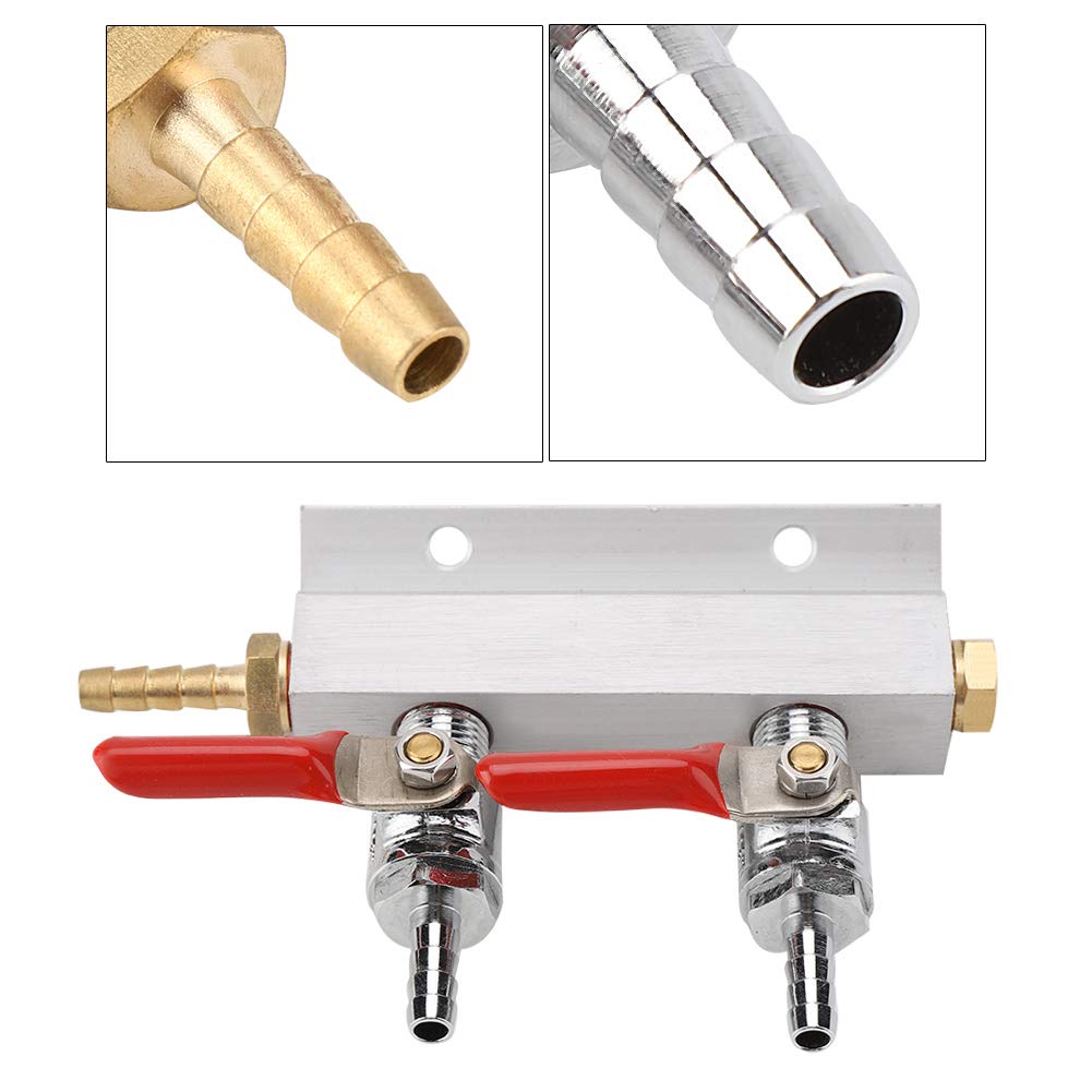 Fdit Muti - Way Homebrew Co2 Air Gaz Distribution Collecteur Séparateur Bière Kegerator 1/4 Barb