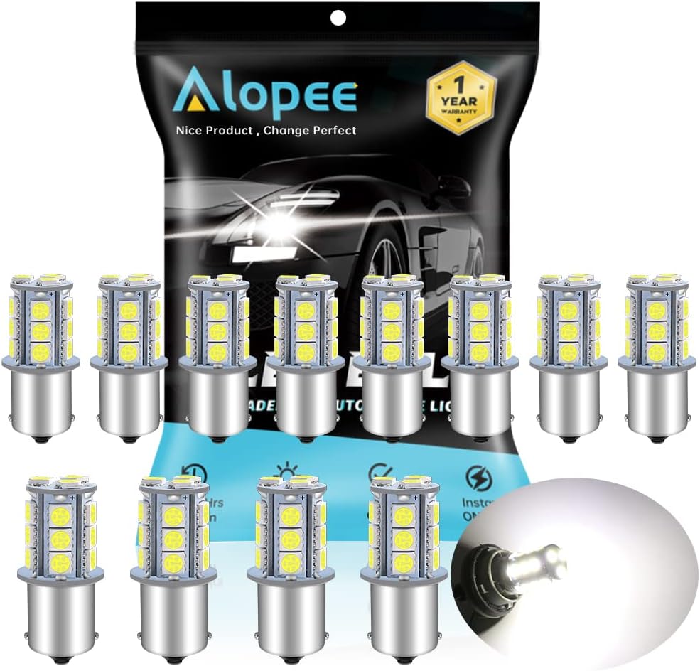 ALOPEE 1156 LED Bulb Bright White 1141 LED Bulb DC 12V 1156 Bulb Replacement for 1156 7506 1141