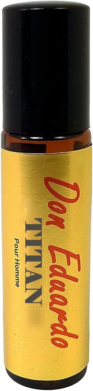 Don Eduardo Titan Perfume oil for Men to Attract Women. A Soft Woods & Musky Masculine Perfume Oil Formulated to Allure Women, 10ml roller bottle.
