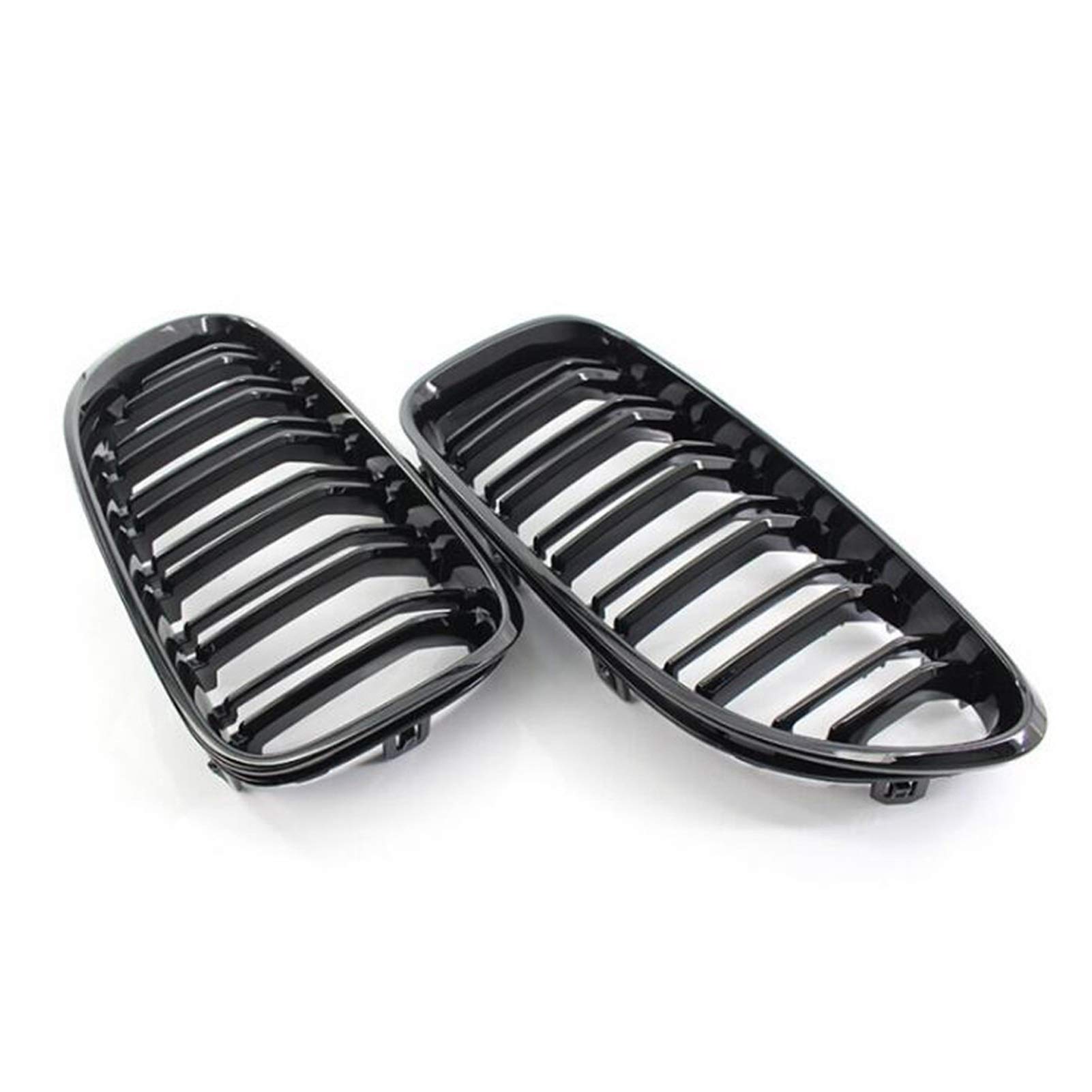 Czarna błyszcząca kratka przedniego zderzaka, dla BMW, M6 640i 650i F06 F12 F13 2012 2013 2014 2015 2016 2017
