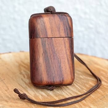 Amazon.co.jp: 木製 印籠 【シール】 小（small）家紋刻印 （紫檀使用