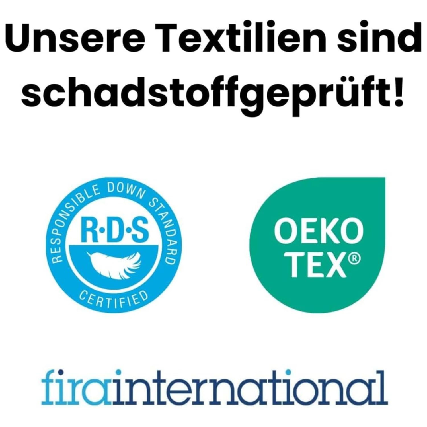 Mayaadi-Home Kopfkissen 80x80 cm | 2000g Füllung, 100% Federn | 100% Natur Bezug aus Baumwolle, geeignet für Allergiker | Made in Europe | HS12 Gänsefedern Kissen