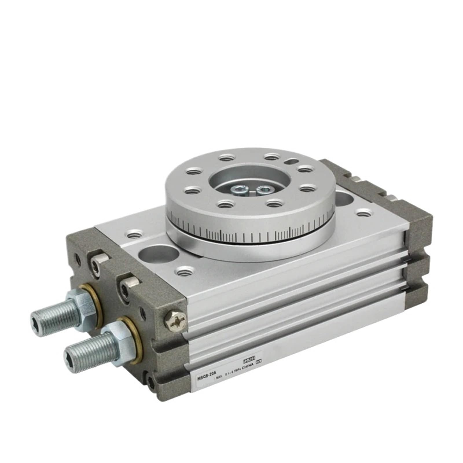 Vérin pneumatique rotatif MSQB7A double effet pour table rotative