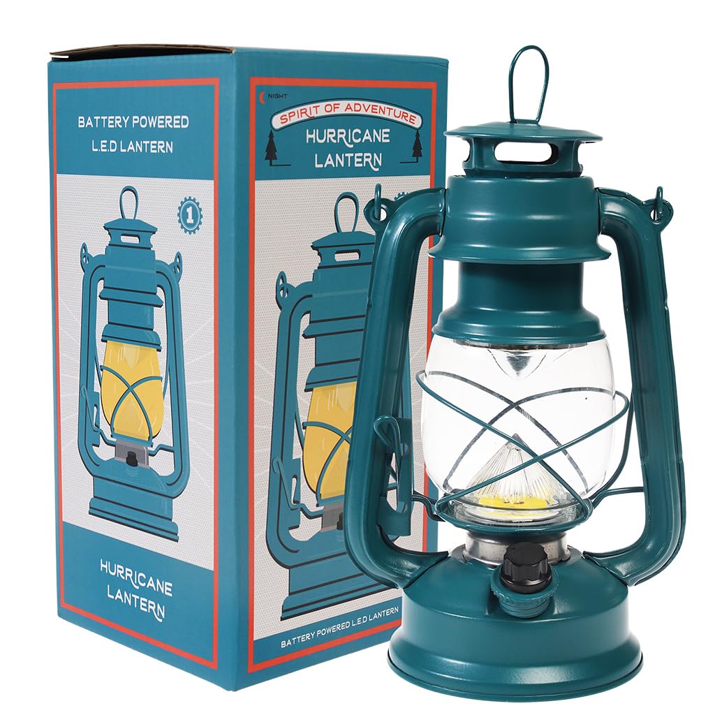 Rex London Blue Led Hurricane Battery Operated Lantern - Spirit Of Adventure