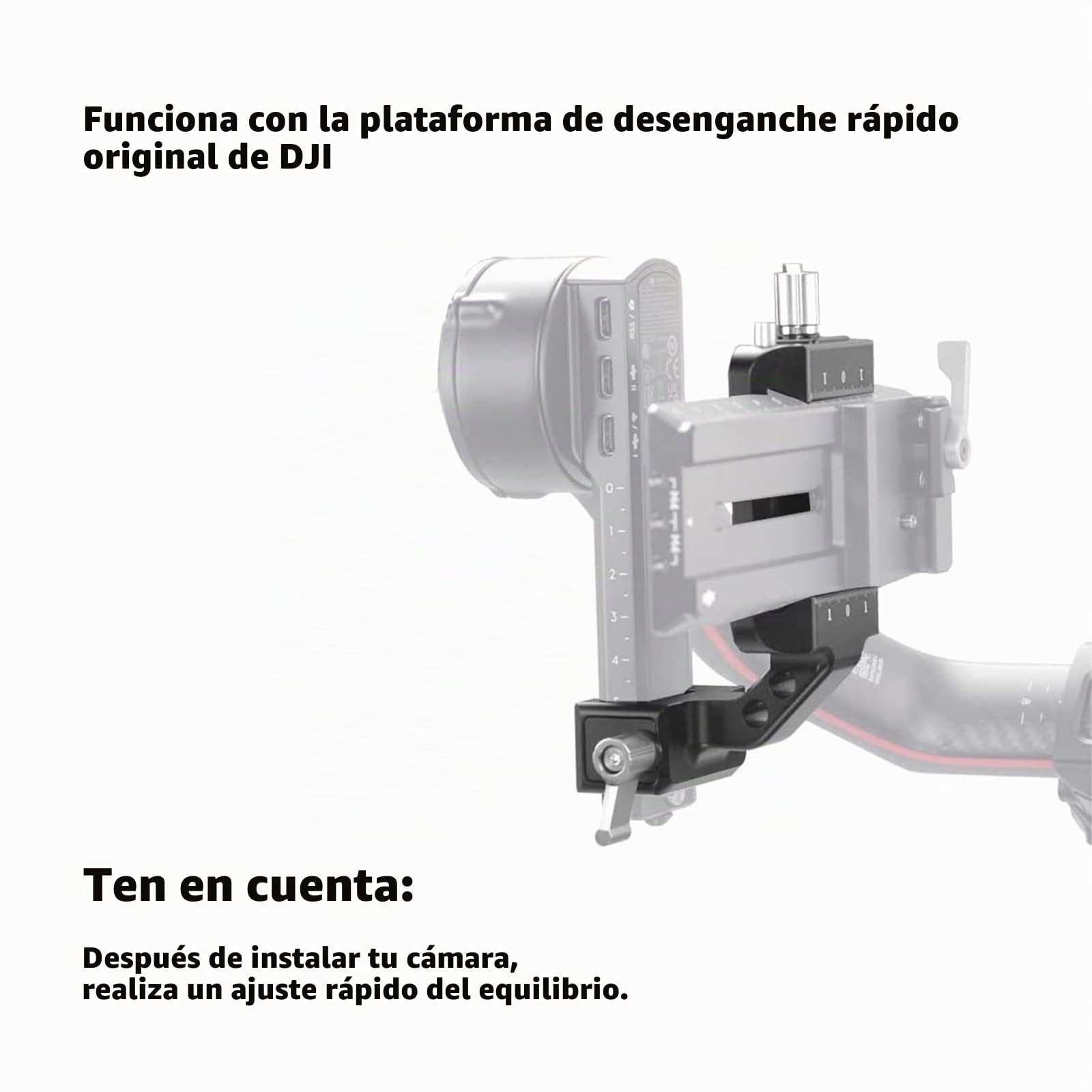 DF DIGITALFOTO RS3 Soporte Vertical para Cámara, Soporte Profesional para Retratos para Redes Sociales, Compatible con Estabilizador dji Ronin RS2/RS3/RS3 Pro, Carga útil 4,5 kg, Color Negro