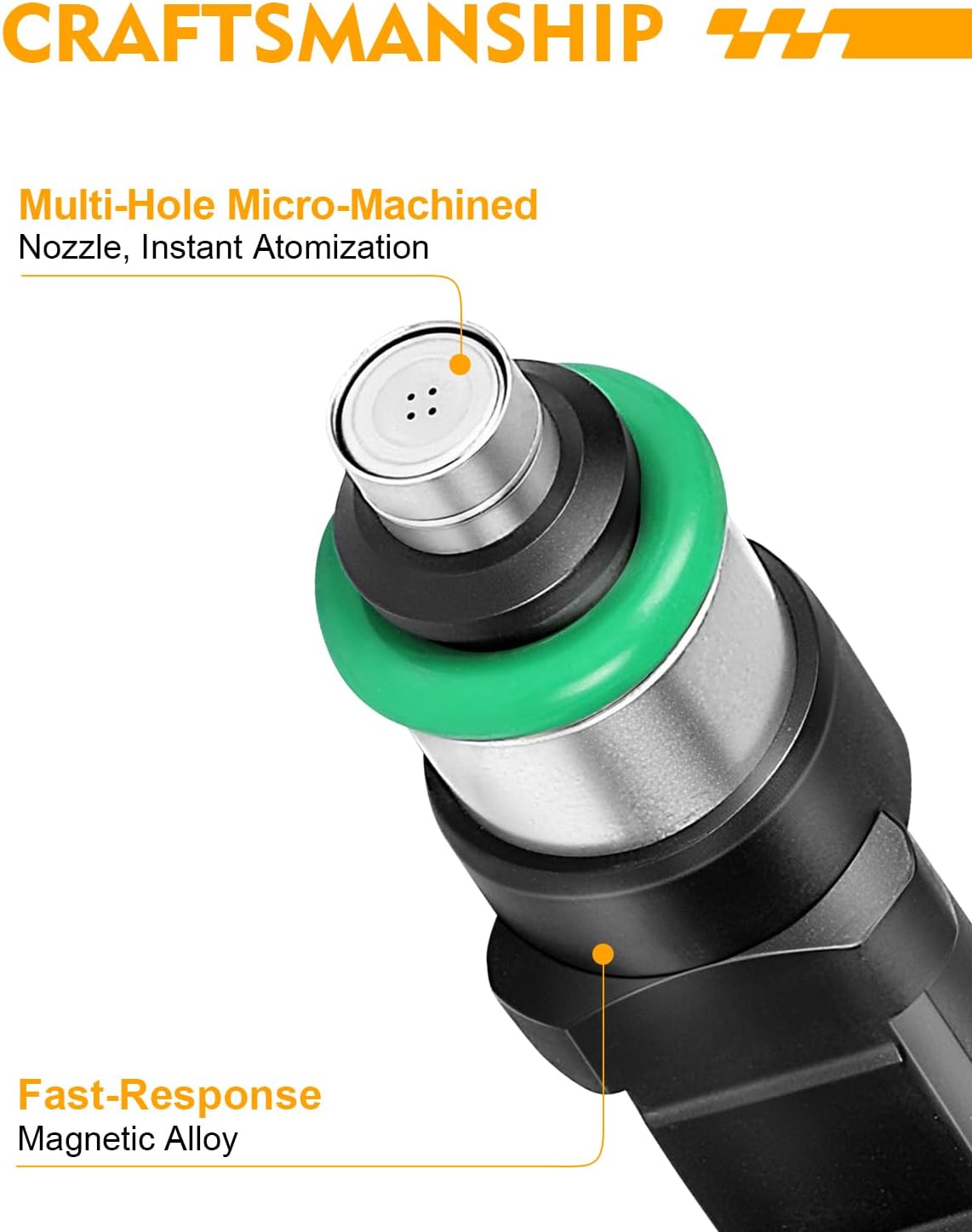 0280158020 3.7L Fuel Injectors Fit For:-Dodge Durango 2004-2009/ Dakota 2004-2010/ Nitro 2007-2011 For:-Jeep Commander Grand Cherokee Liberty For:-RAM 1500 For:-Mitsubishi Raider (6 Pcs)